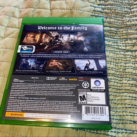 Xbox One Assassins Creed Syndicate Limited Edition Video Game - Picture 2 of 3